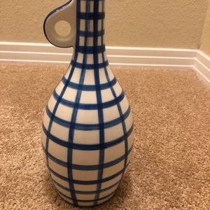 Pretty blue & white Anthropologie vase